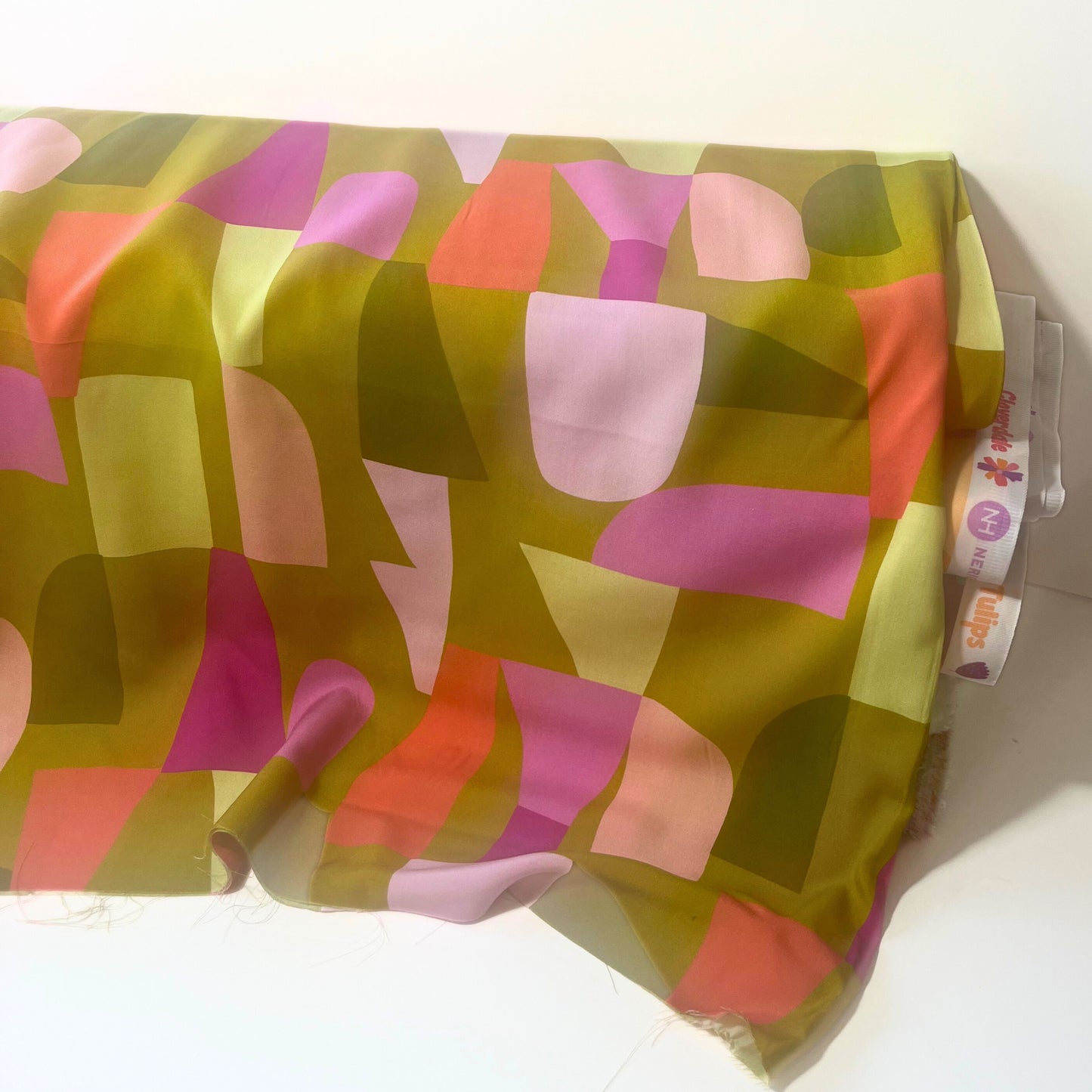 LENZING™ ECOVERO™ Viscose in Shape Shifter – Moss Green | Nerida Hansen Fabric