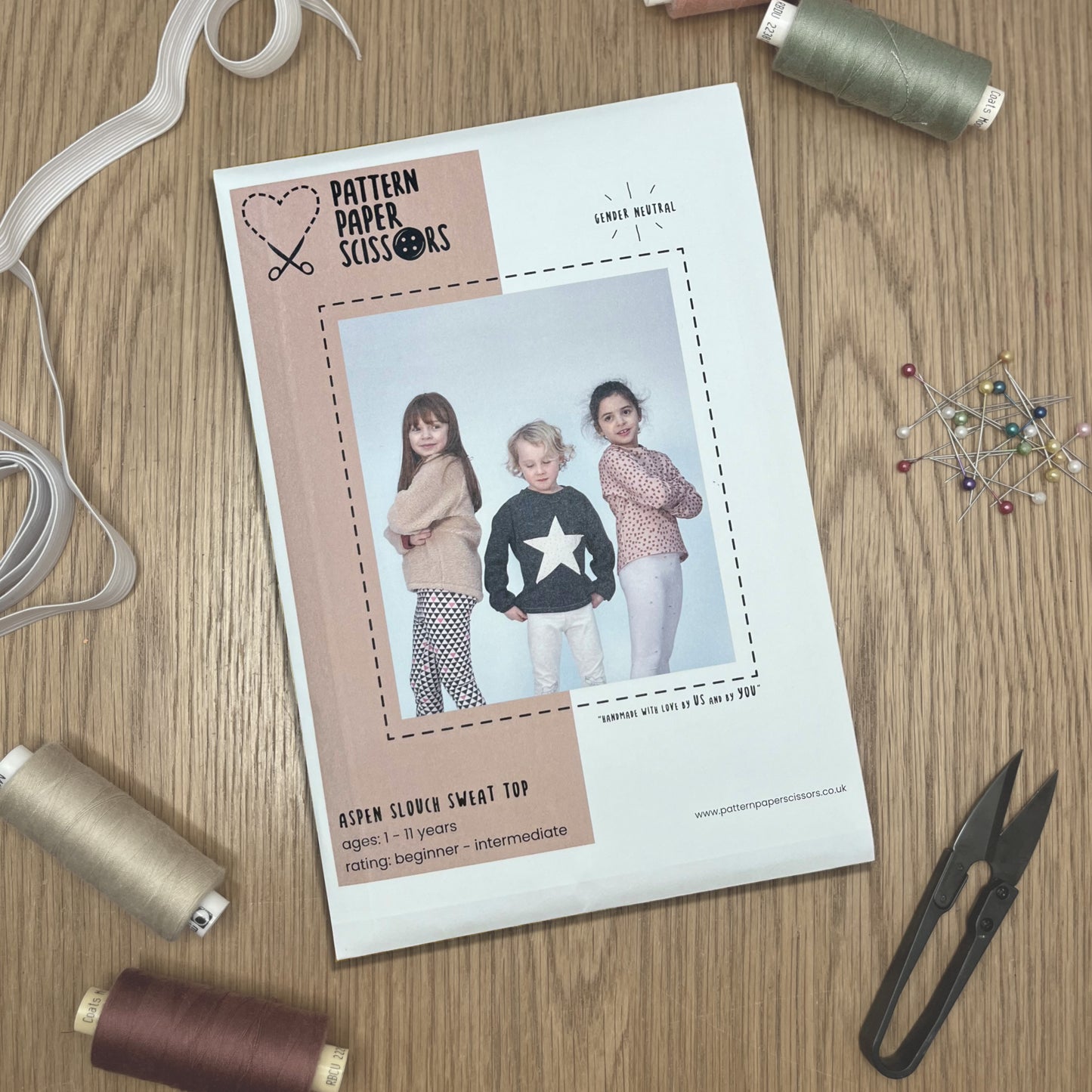 Aspen Kids Sweatshirt Sewing Pattern