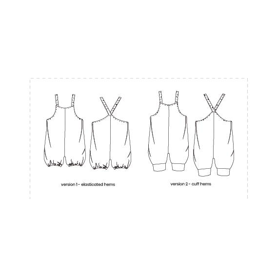 Baby Sewing Kit - Stretch Avery All-in-One Romper - 0-24 months