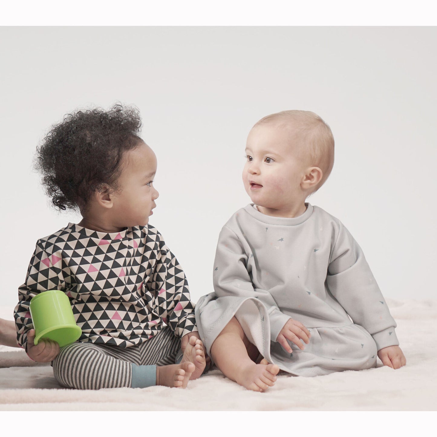 Baby/Toddler Sweatshirt and Dress Sewing Pattern for 0-24 months, Paper and PDF Options