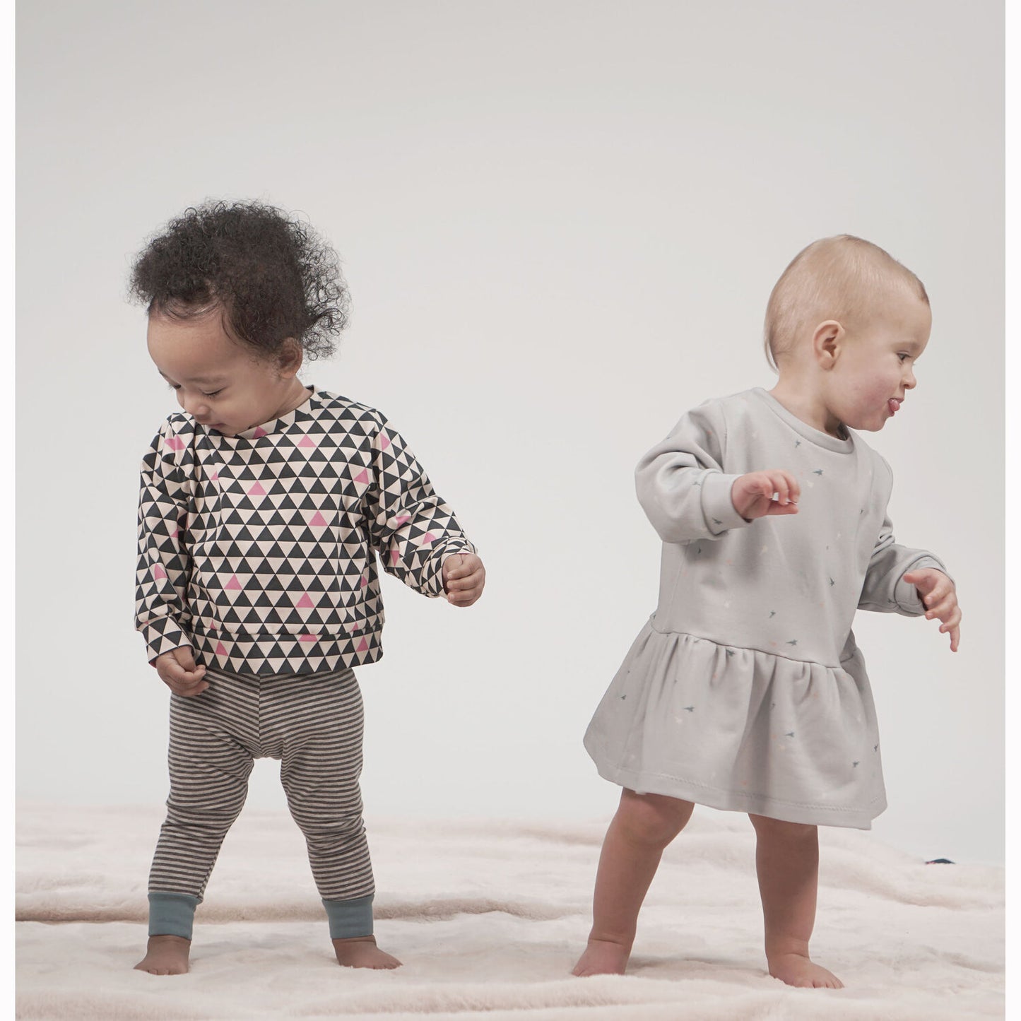 Baby/Toddler Sweatshirt and Dress Sewing Pattern for 0-24 months, Paper and PDF Options