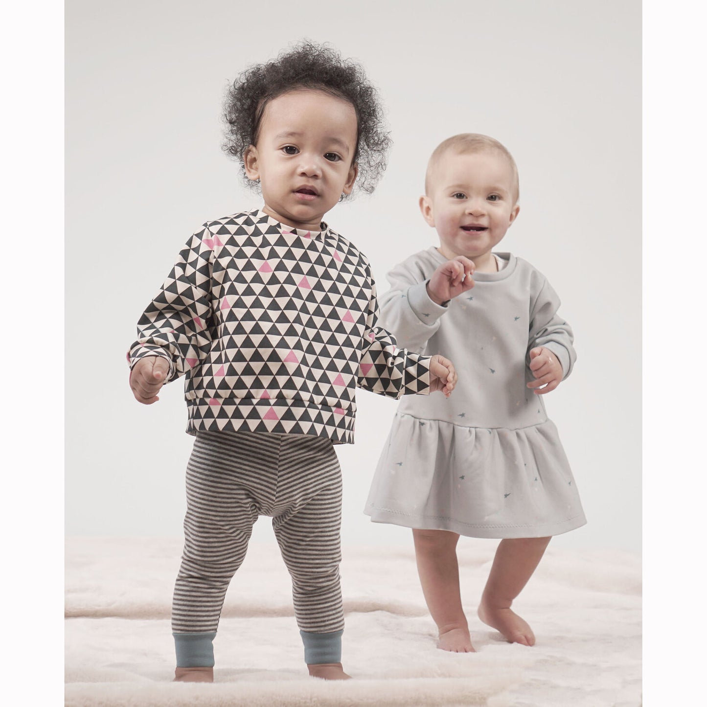 Baby/Toddler Sweatshirt and Dress Sewing Pattern for 0-24 months, Paper and PDF Options