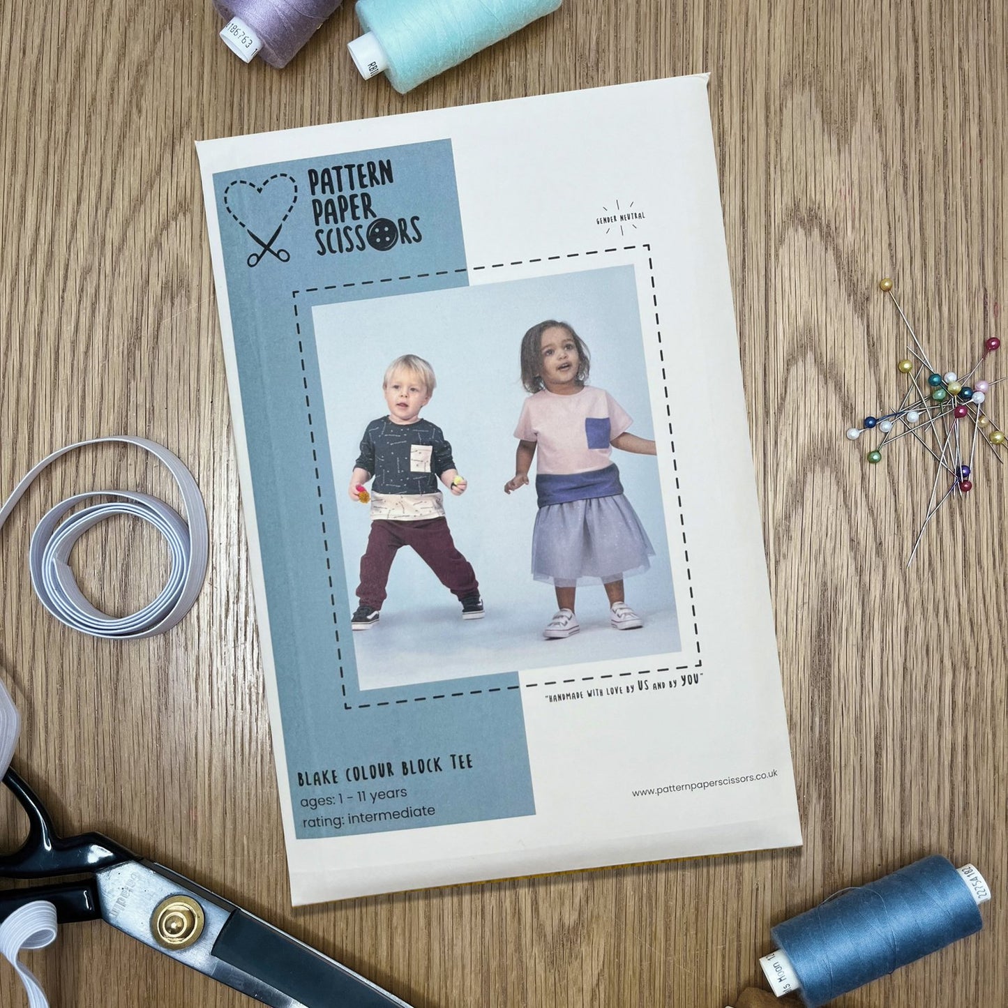 Kids Mix and Match Style Tee, T-Shirt Sewing Pattern, Paper and PDF Options