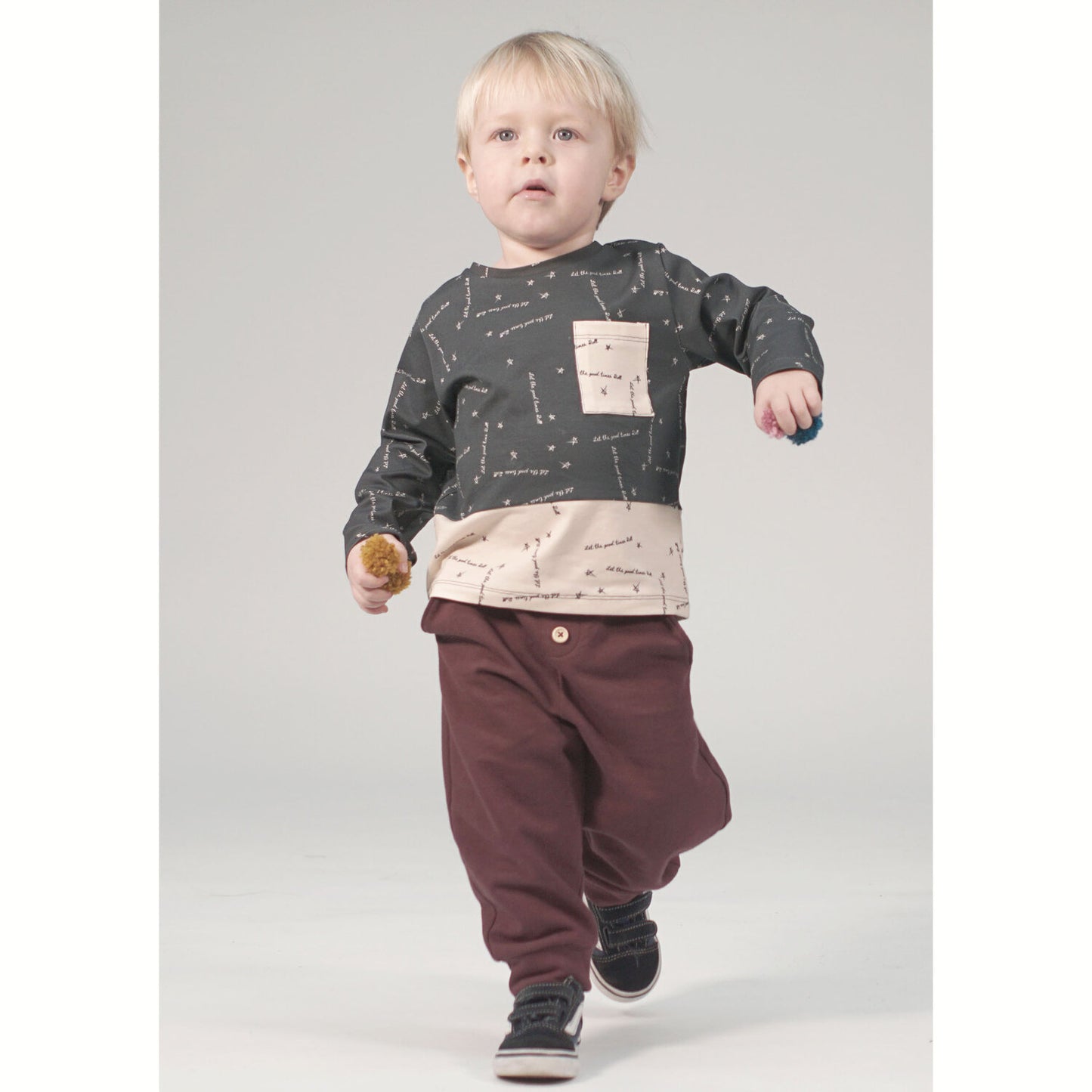 Kids Mix and Match Style Tee, T-Shirt Sewing Pattern, Paper and PDF Options