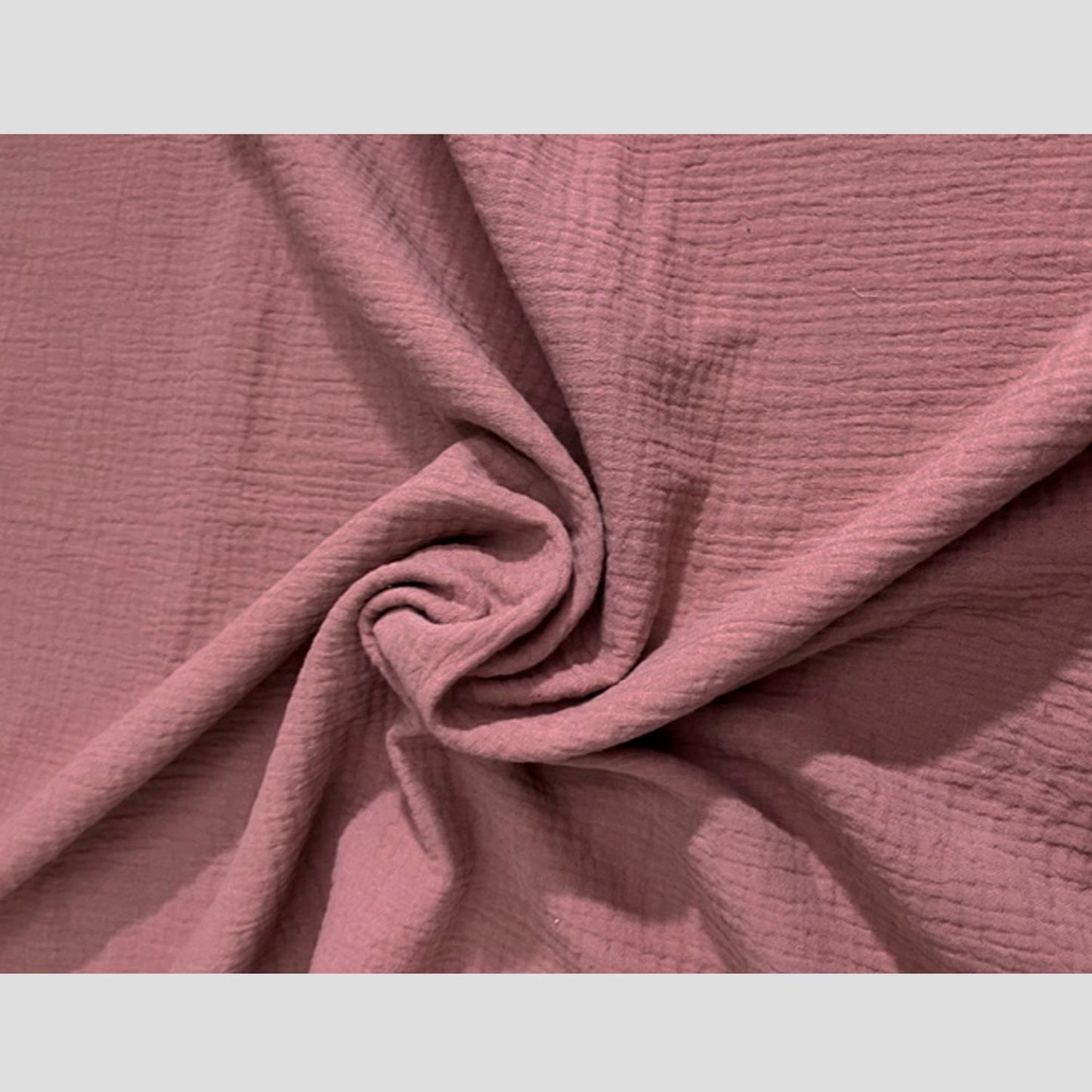 Blush Rose Pink Double Gauze Fabric, 100% cotton Muslin