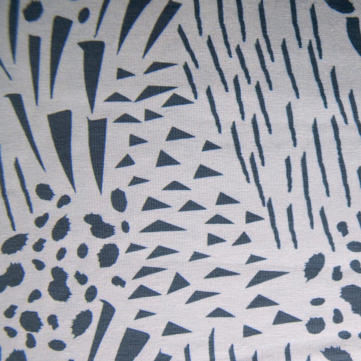 REMNANT - 1m x 160cm - Dusky blue Abstract Animal Print, Stretch Jersey