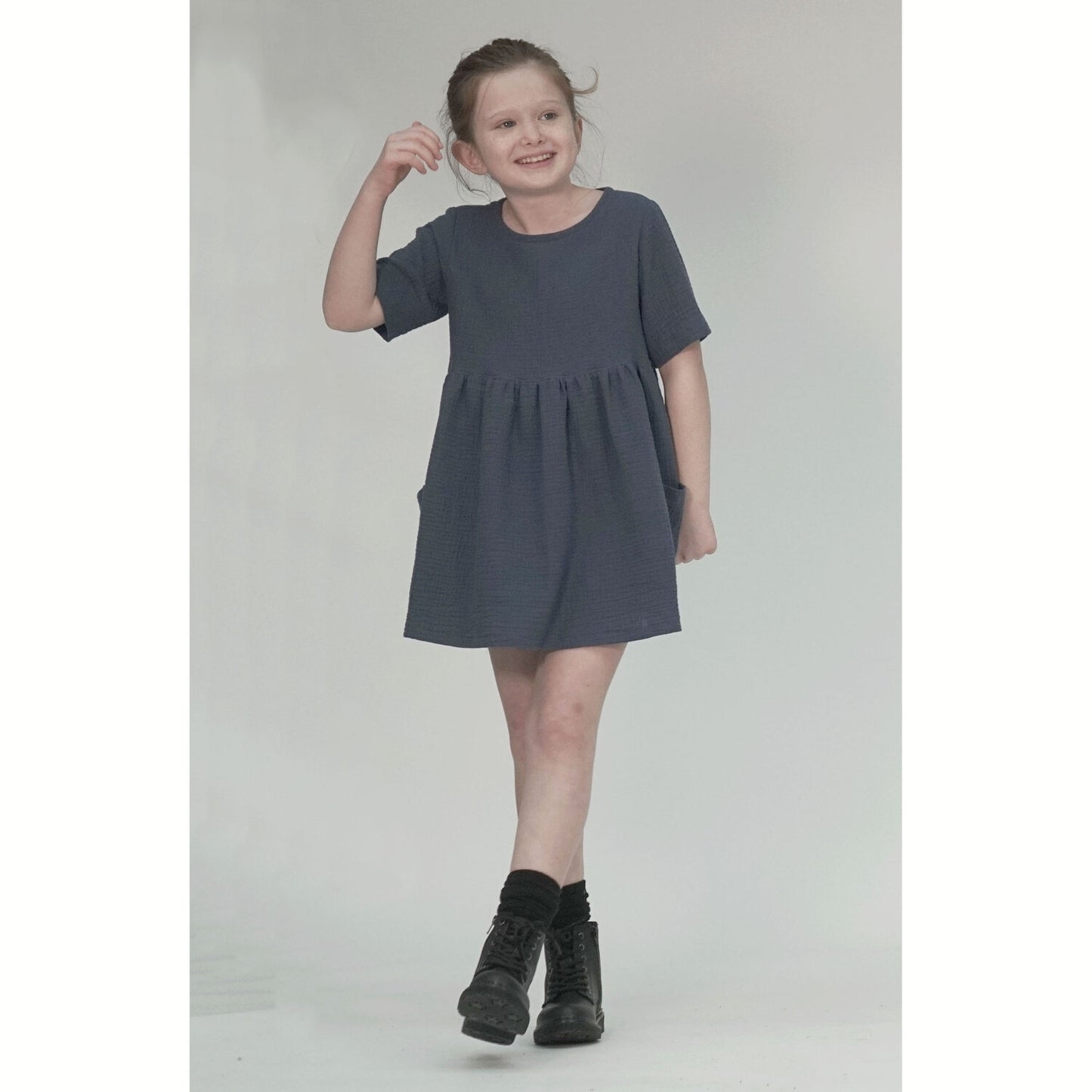 Kids Woven Tunic & Dress Sewing Pattern, Girls aged 1-11 years, Paper and PDF Options