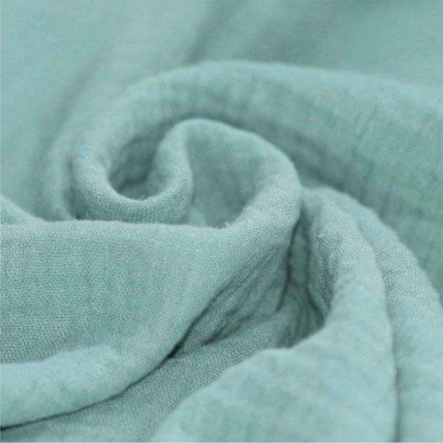 Sea Green Double Gauze 100% Cotton Muslin