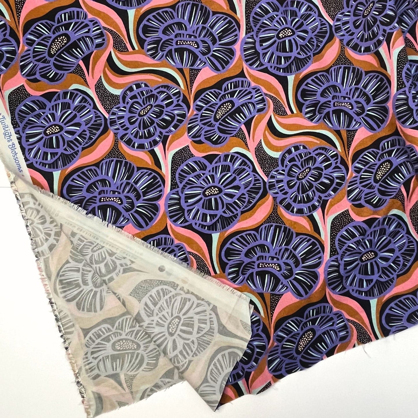 Twilight Blossoms Organic Cotton - Nightfall Collection by Pip & Lo for Cloud9 Fabrics