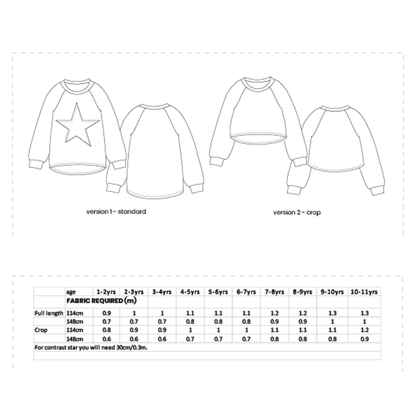 Aspen Kids Sweatshirt Sewing Pattern