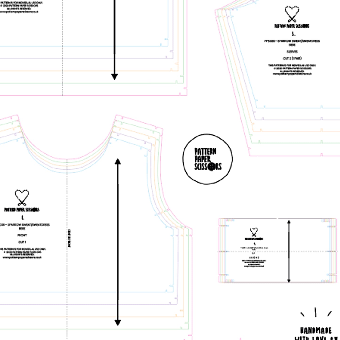 Baby/Toddler Sweatshirt and Dress Sewing Pattern for 0-24 months, Paper and PDF Options