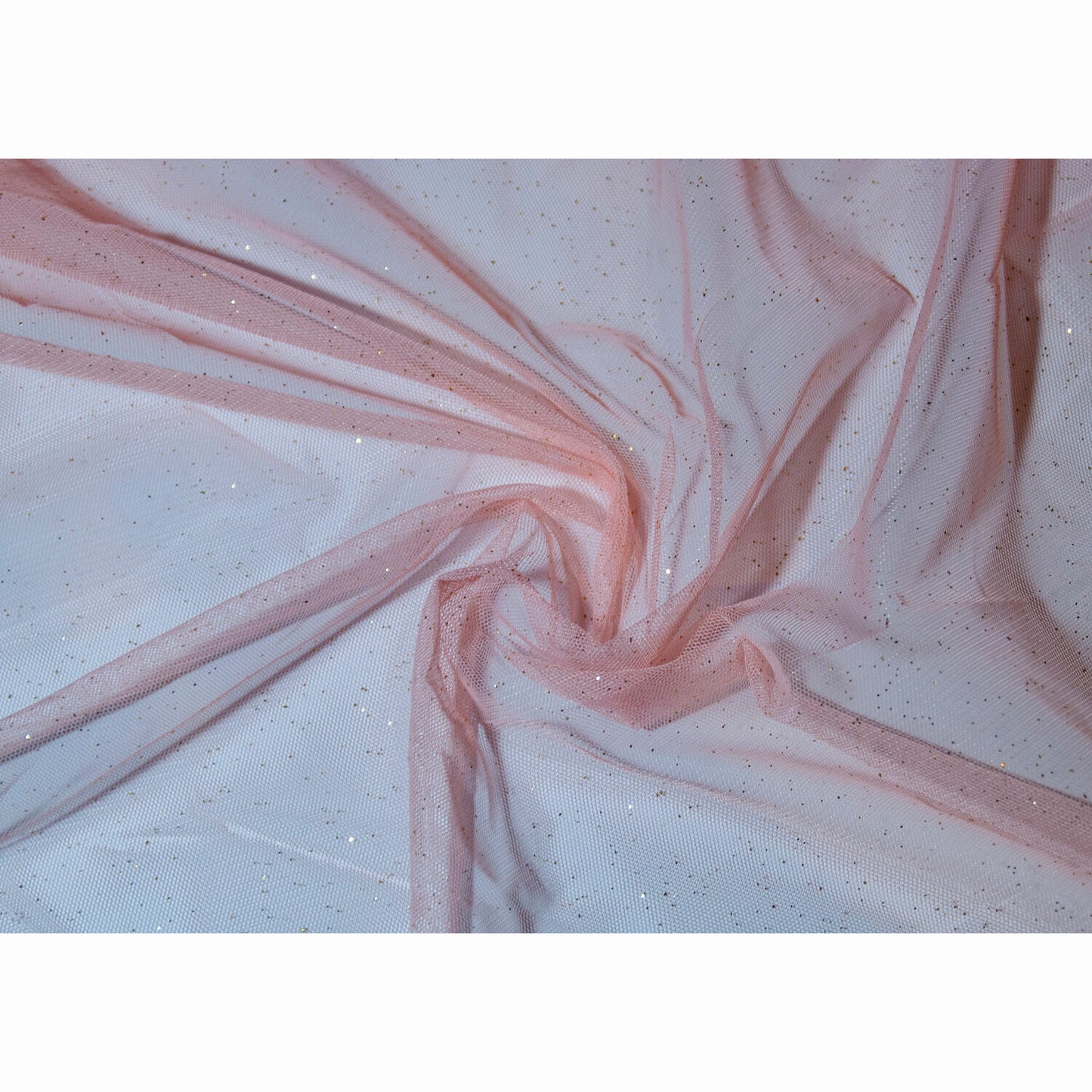 Pale Pink Shimmer Tulle Net Christmas