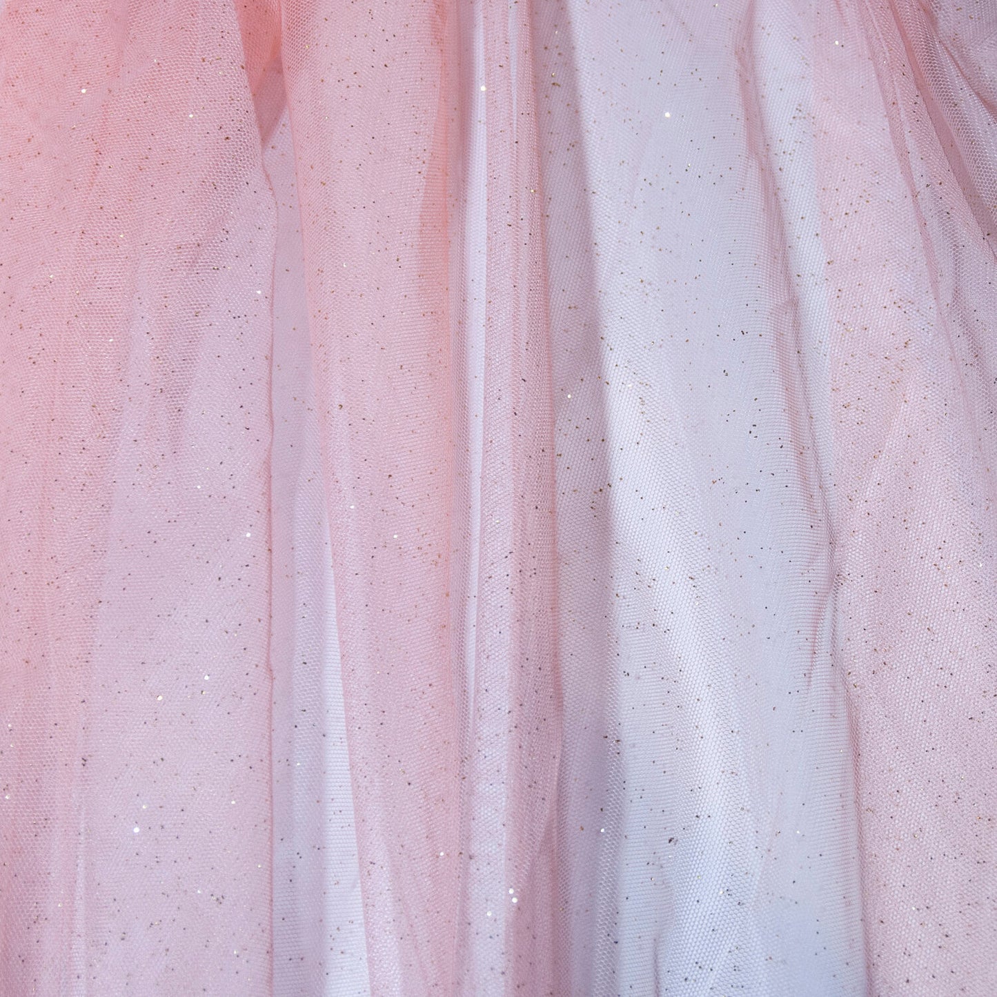 Pale Pink Shimmer Tulle Net Christmas