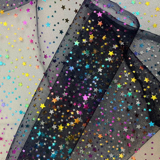 Sparkle Tulle Mesh fabric - 147cm wide. Colourful Irridescent fabric for tutus, skirts, fancy dress