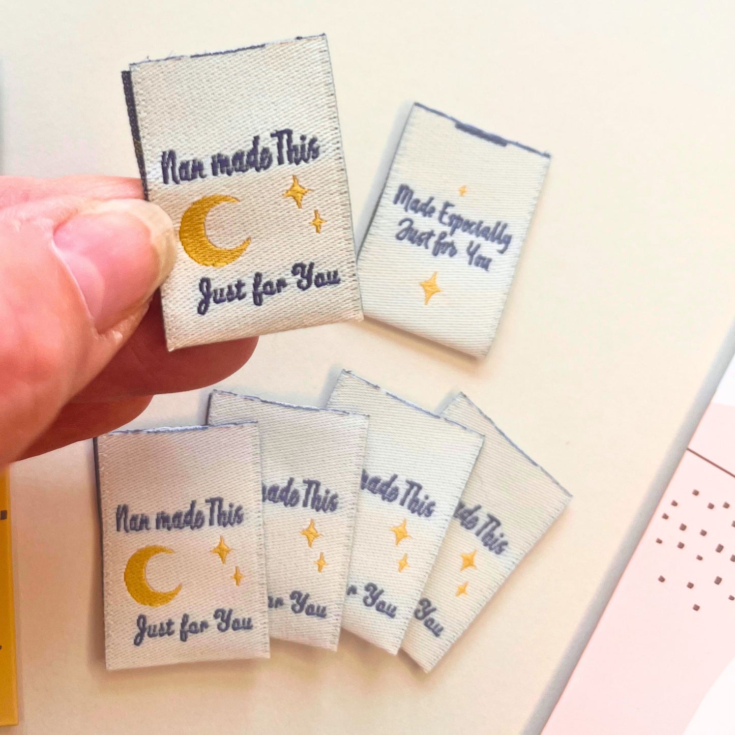 Nan made this sewing labels