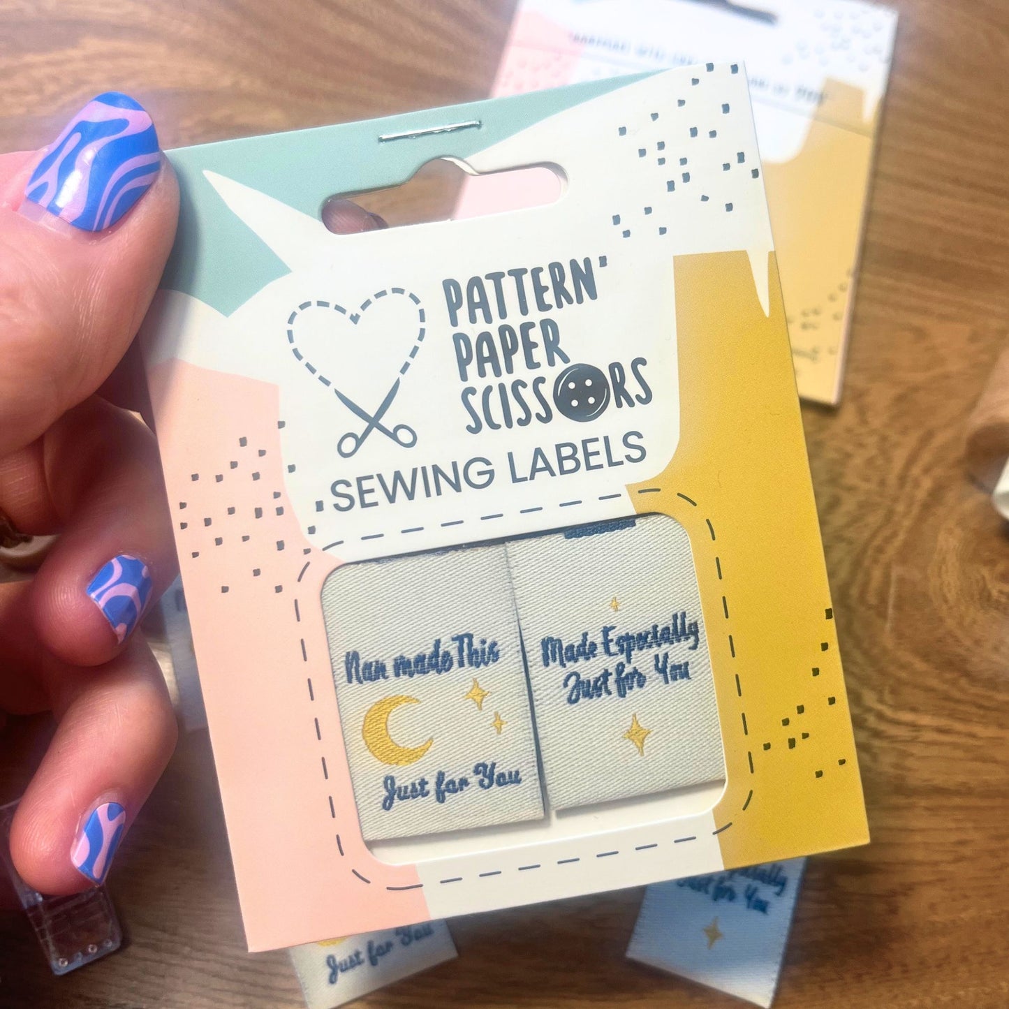 Nan made this sewing labels, pack of 6