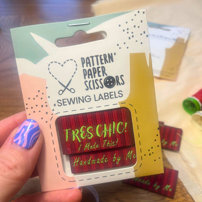 Tres Chic sewing labels