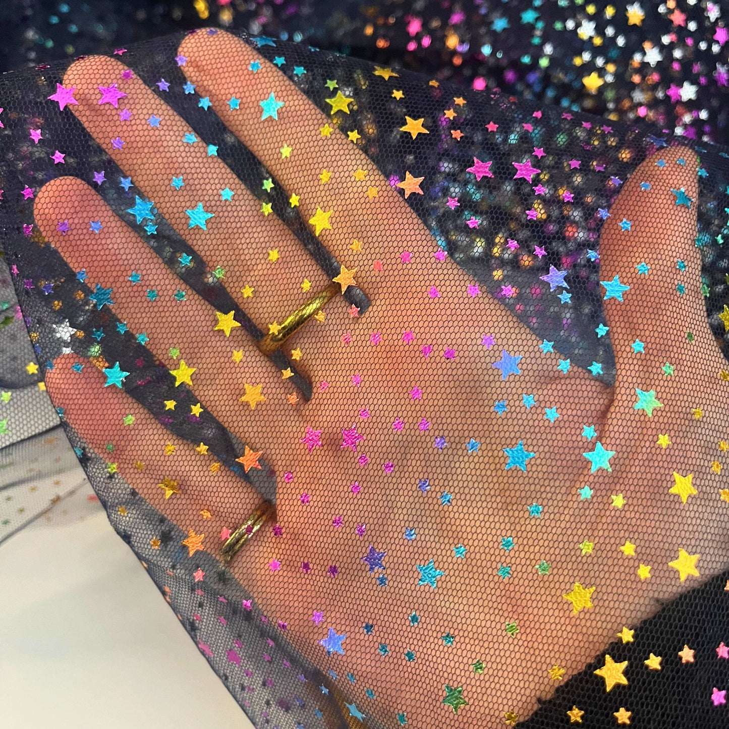 Sparkle Tulle Mesh fabric - 147cm wide. Colourful Irridescent fabric for tutus, skirts, fancy dress