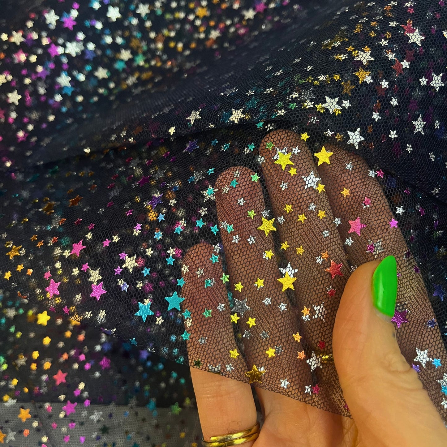 Sparkle Tulle Mesh fabric - 147cm wide. Colourful Irridescent fabric for tutus, skirts, fancy dress