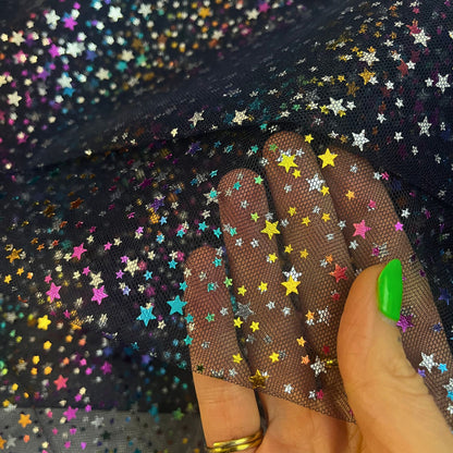 Sparkle Tulle Mesh fabric - 147cm wide. Colourful Irridescent fabric for tutus, skirts, fancy dress