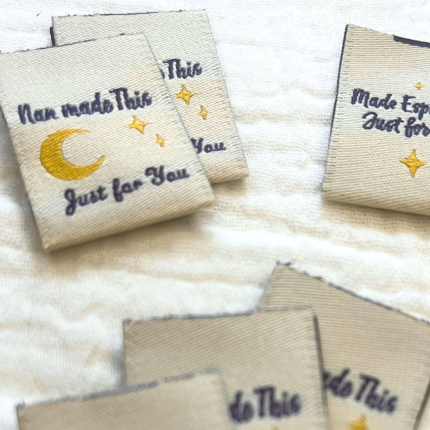 Nan made this sewing labels