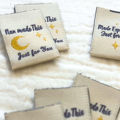 Nan made this sewing labels