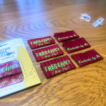 Tres Chic sewing labels