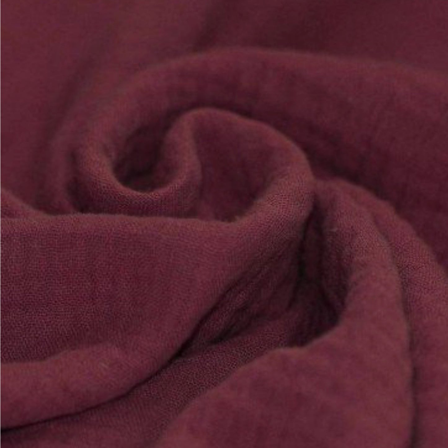 Dark Berry Double Gauze, 100% Cotton muslin fabric