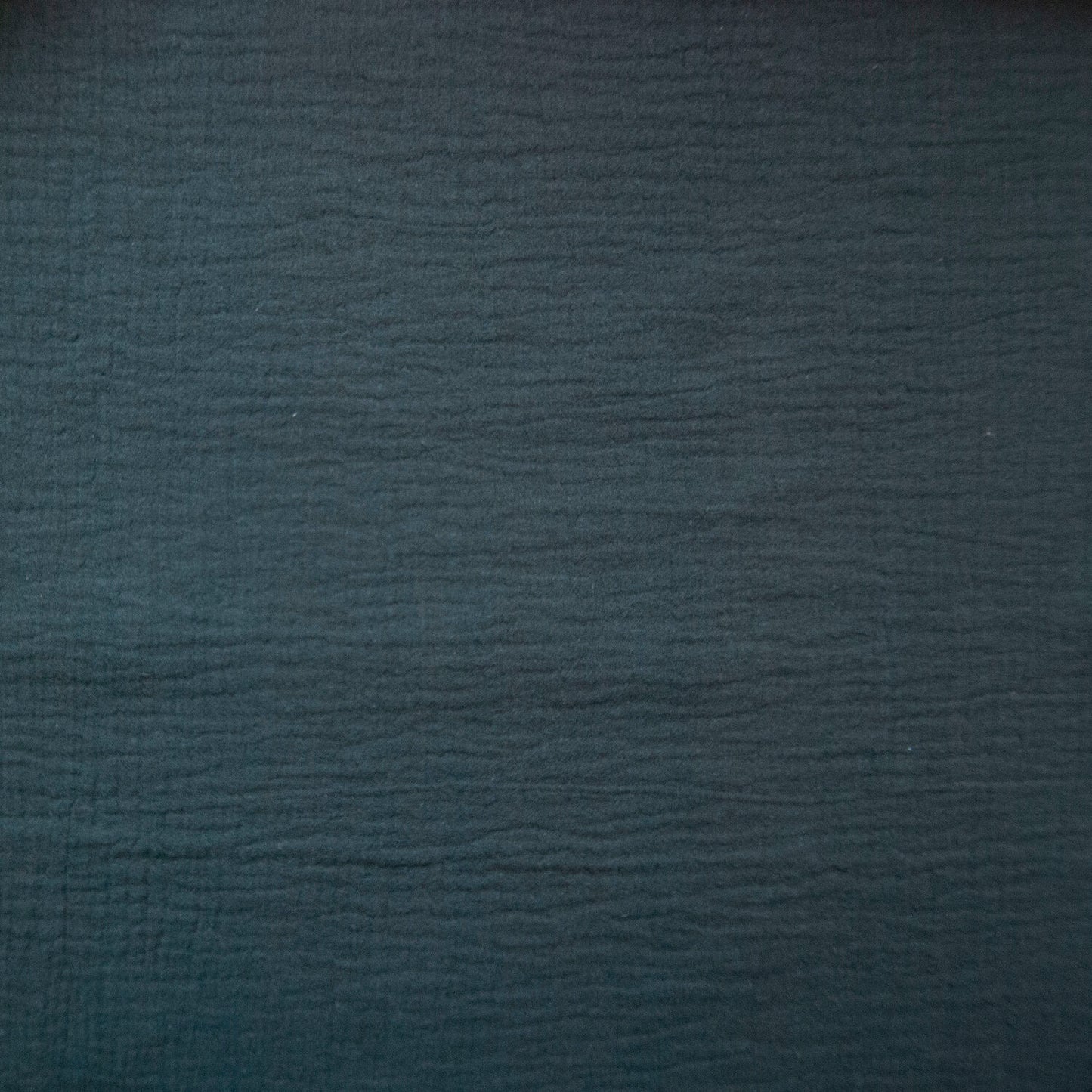 REMNANT - 1m x 135cm - Black Double Gauze, 100% Cotton Muslin Fabric