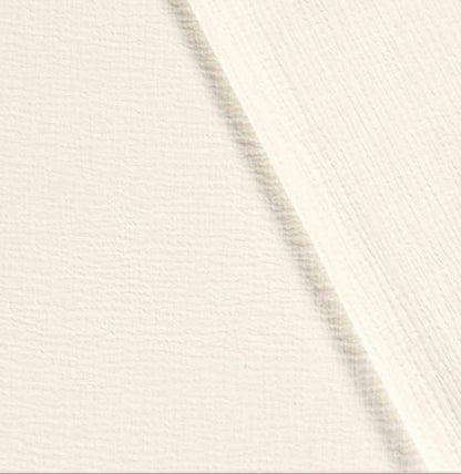 Ecru (ivory, light cream) Double Gauze, 100% Cotton Muslin
