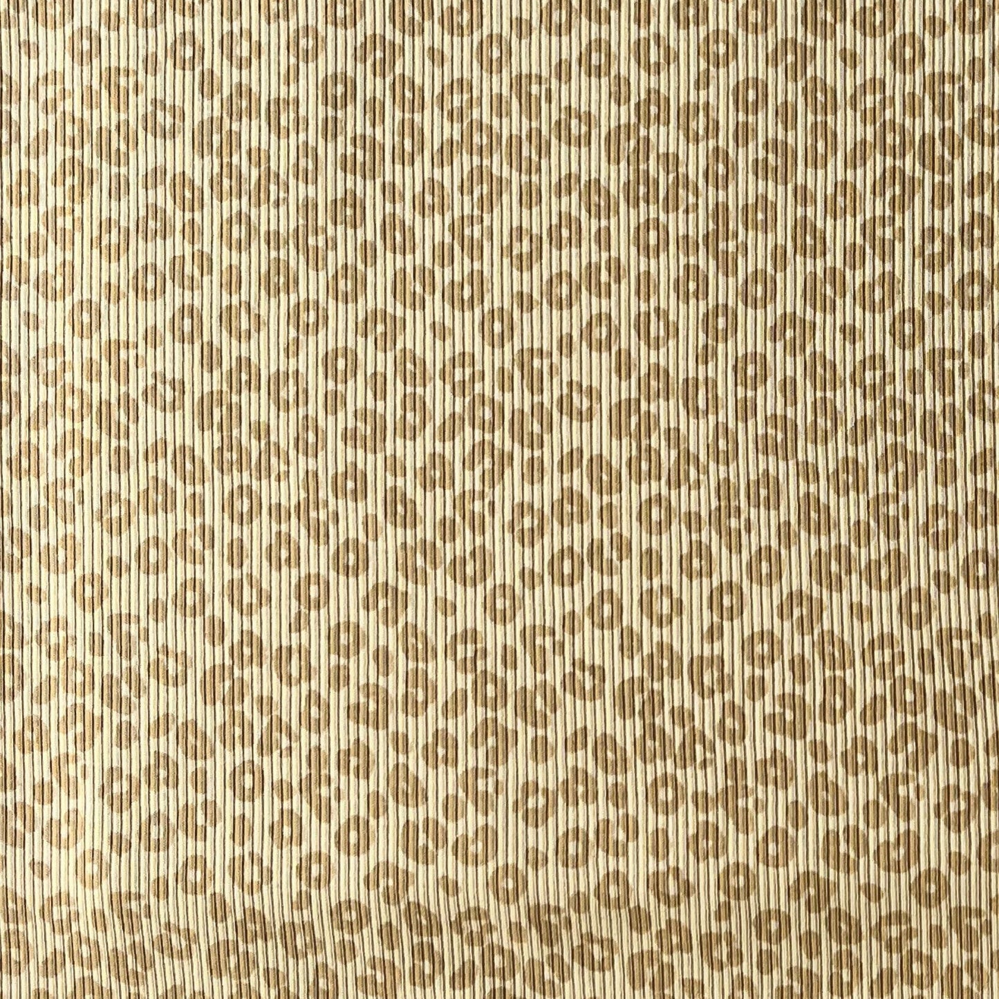 Neutral beige and caramel leo fabric ideal for baby and toddler sewing projects.