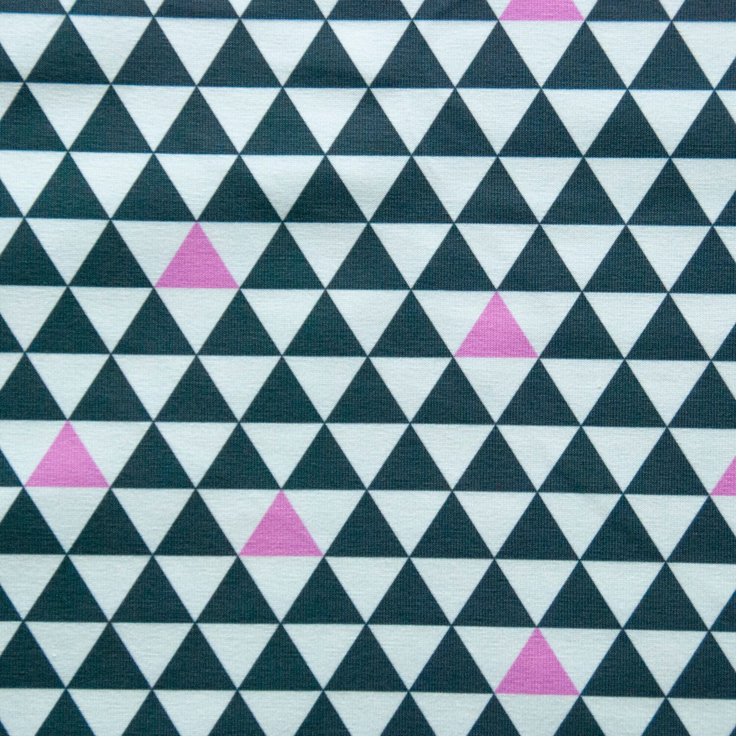 Mono Triangle Print, Stretch Jersey