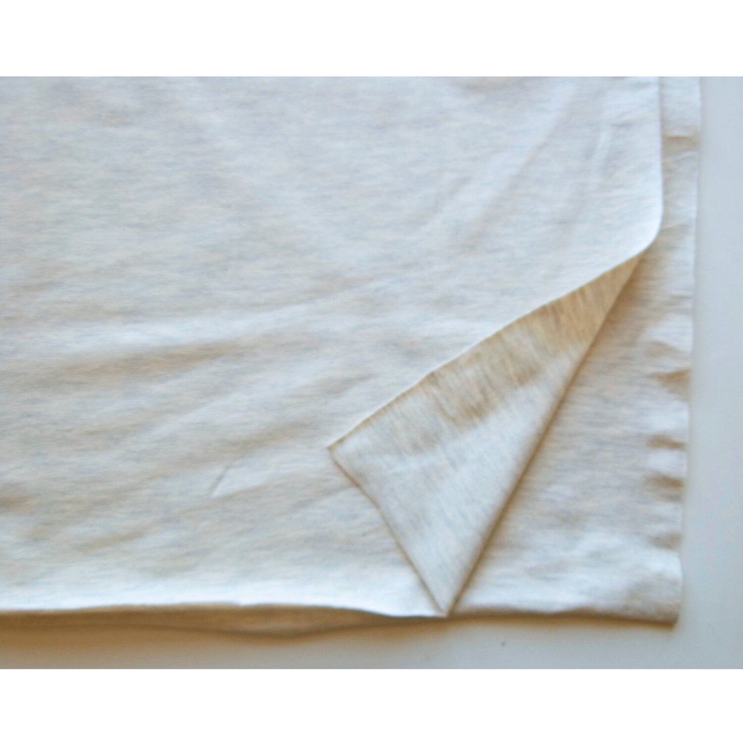 Cream Marl Single Stetch Cotton Jersey, Oeko-Tex Standard 100.