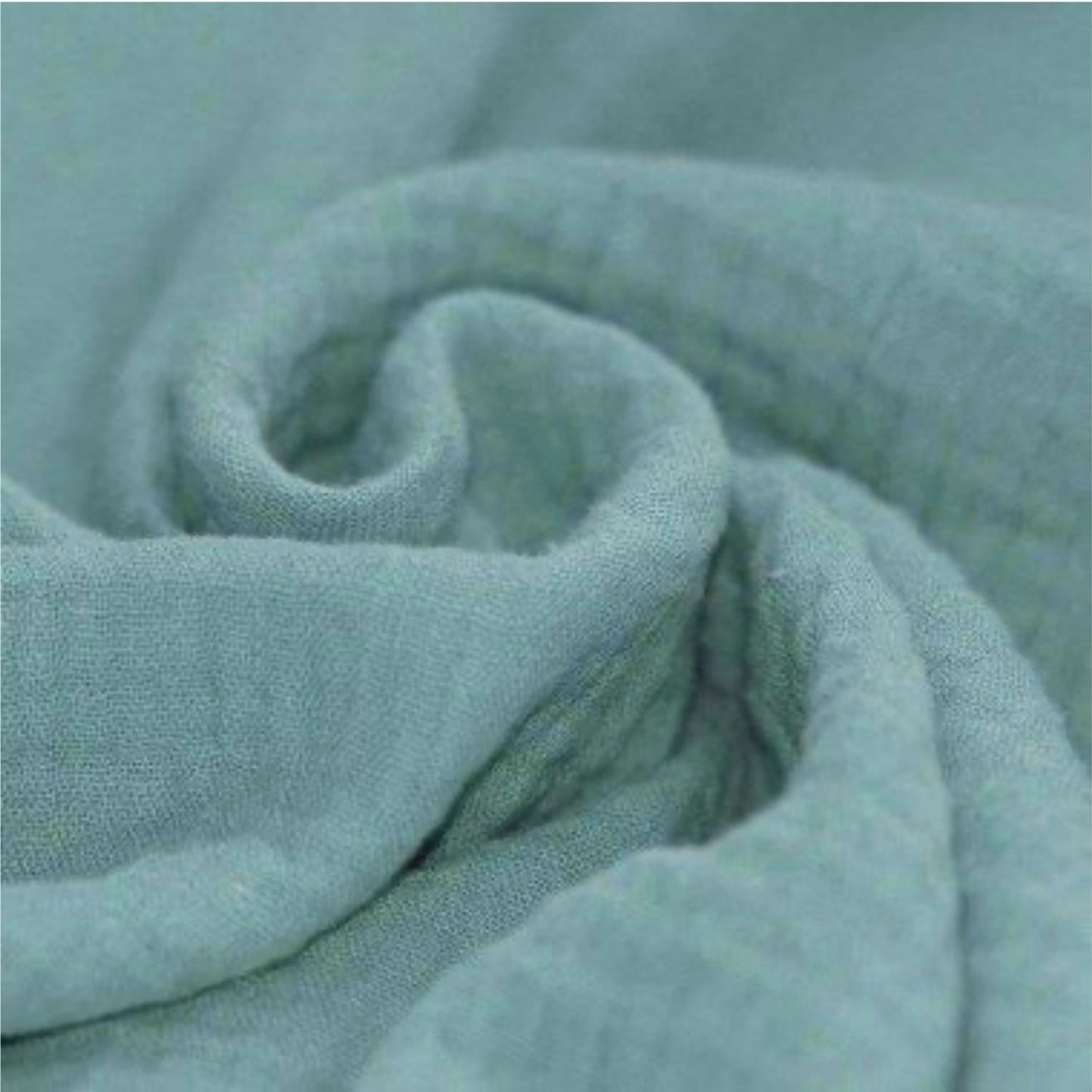 Dusky Teal Double Gauze 100% Cotton Muslin