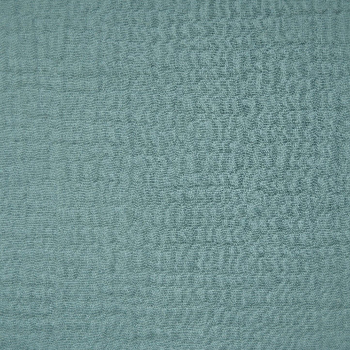 Dusky Teal Double Gauze 100% Cotton Muslin