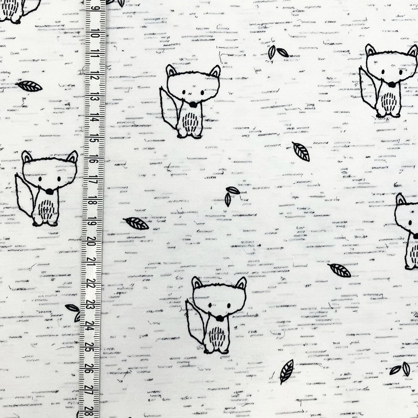 Fox Animal Print Gender Neutral Neppy Jersey, Baby & Childrens Stretch Fabric.