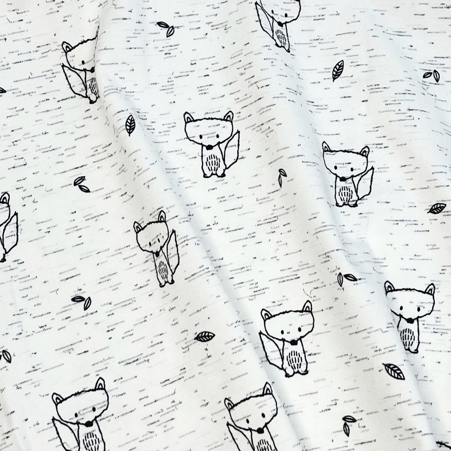 Fox Animal Print Gender Neutral Neppy Jersey, Baby & Childrens Stretch Fabric.