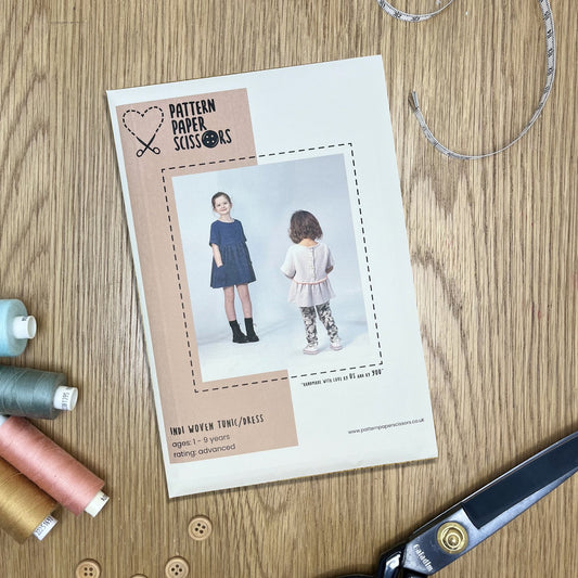 Kids Woven Tunic & Dress Sewing Pattern, Girls aged 1-11 years, Paper and PDF Options