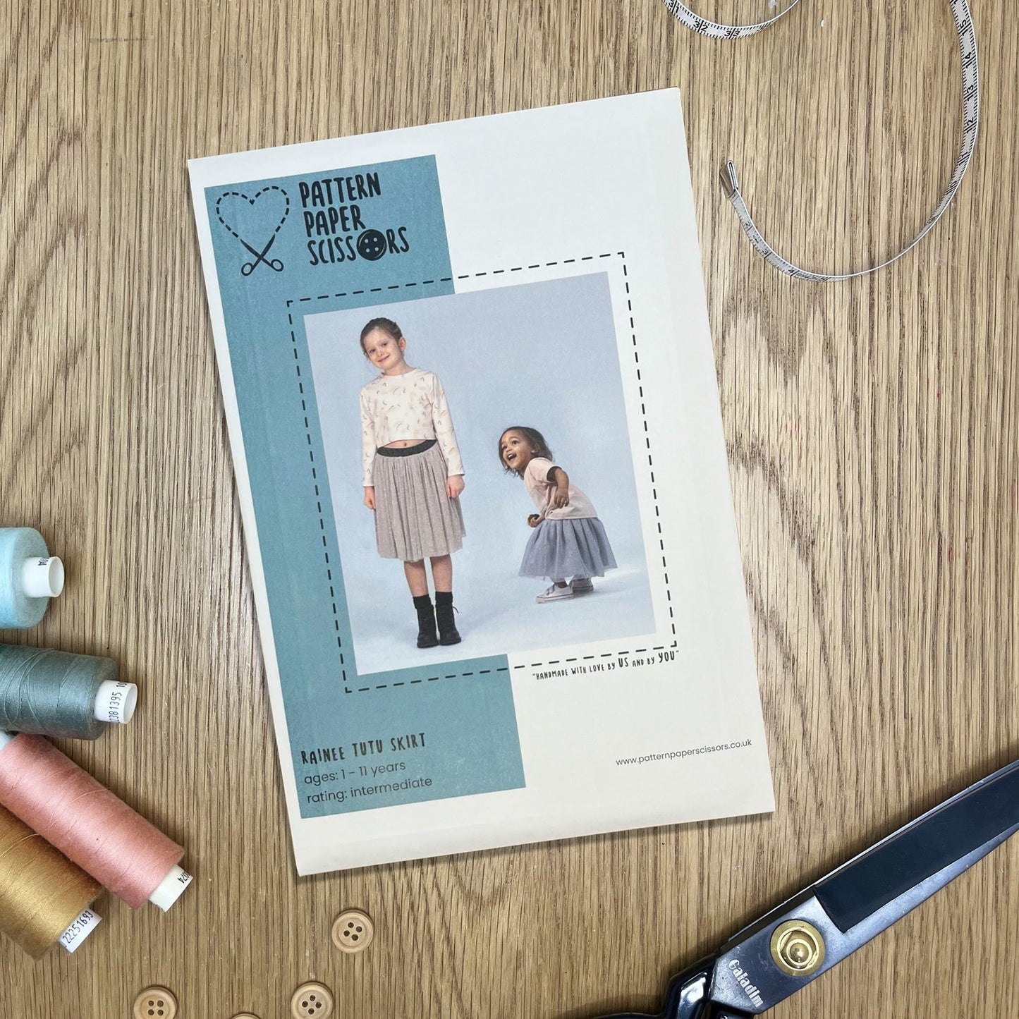 Easy Sew Tutu Skirt Sewing Pattern for Children Ages 1-11 years, Paper and PDF Options