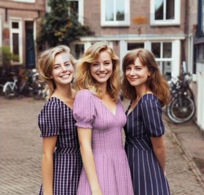 Cotton Dobby Check — Navy & Pop Pink | 1.8cm Woven Grid