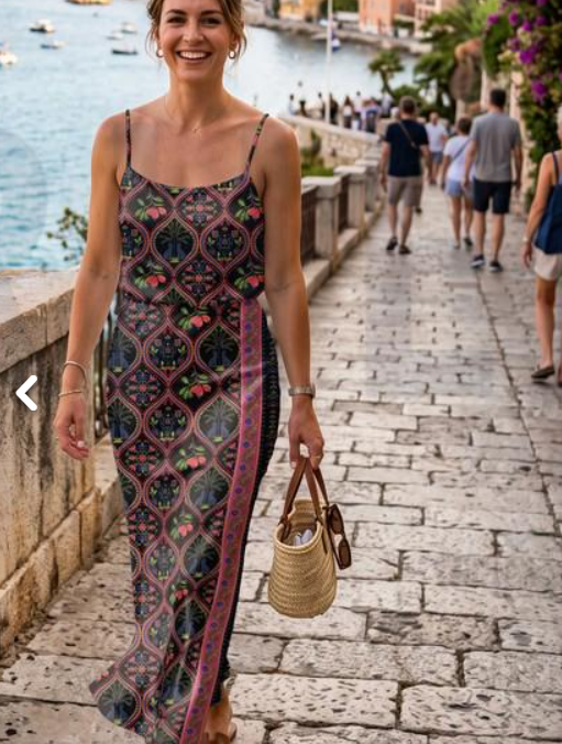 Viscose Radiance Digital Bohemian — Black | Tropical & Wild Print