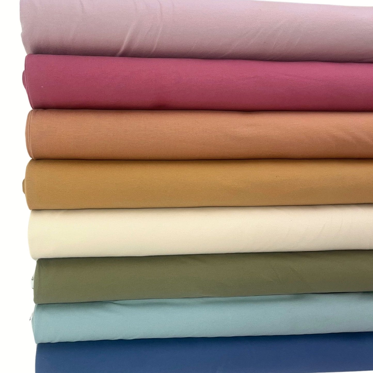 Organic Soft Brushed Back Stretch French Terry Sweatshirt Fabric  95% Organic Cotton/5% Elastane - Raspberry