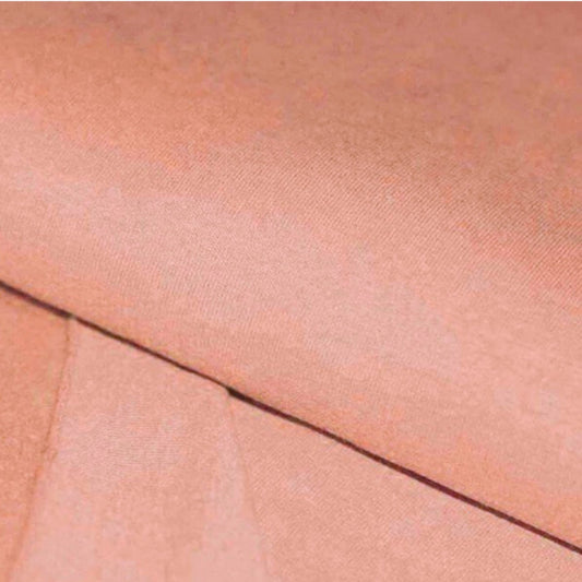 Organic Cotton Brushed Back Stretch French Terry Sweatshirt Fabric  95% Organic Cotton/5% Elastane - Soft Terracotta