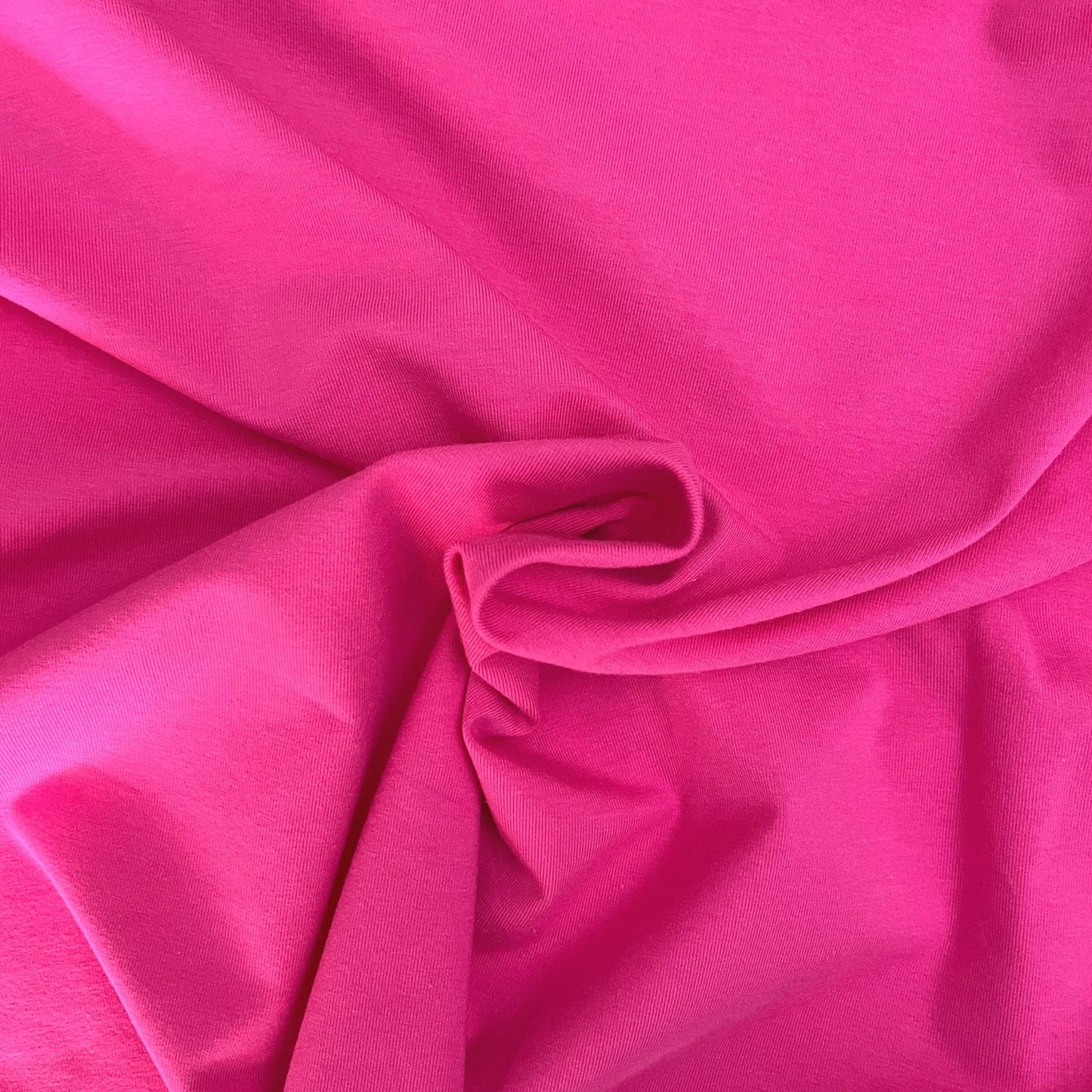 Bright Pink Single Stretch Cotton Jersey, Oeko-Tex Standard 100