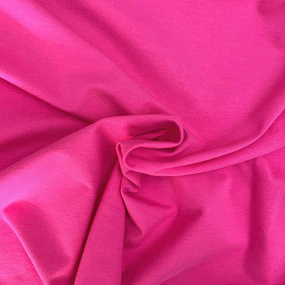 Bright Pink Single Stretch Cotton Jersey, Oeko-Tex Standard 100