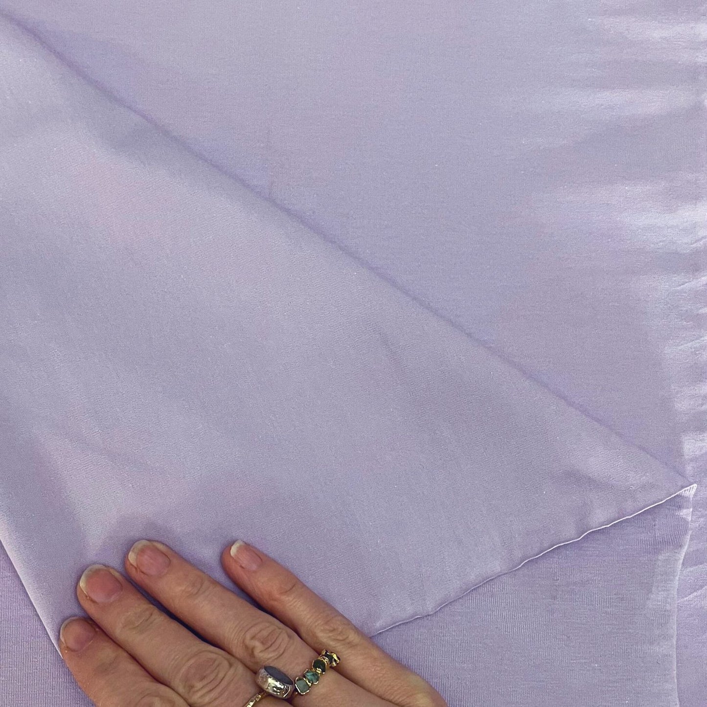 Lilac Single Stretch Cotton Jersey, Oeko-Tex Standard 100