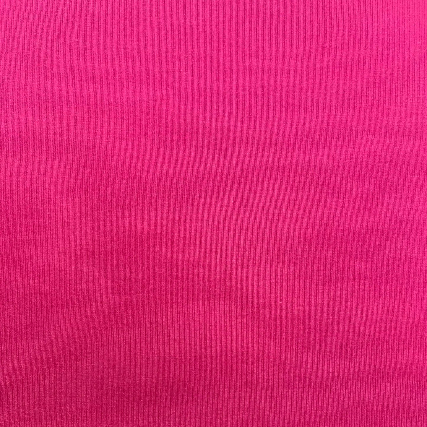 Bright Pink Single Stretch Cotton Jersey, Oeko-Tex Standard 100