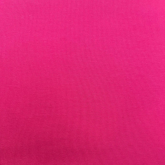 Bright Pink Single Stretch Cotton Jersey, Oeko-Tex Standard 100