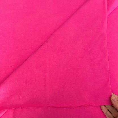 Bright Pink Single Stretch Cotton Jersey, Oeko-Tex Standard 100