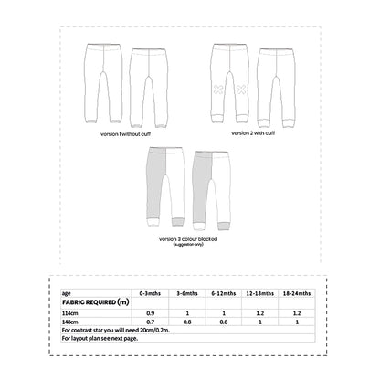Scout Baby Legging Sewing Pattern